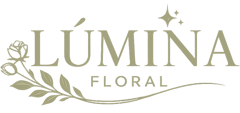 Logo de Lúmina Floral, floristería elegante especializada en diseño floral y arreglos premium